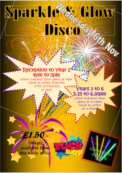 Image of Sparkle & Glow Disco Wednesday 6th November